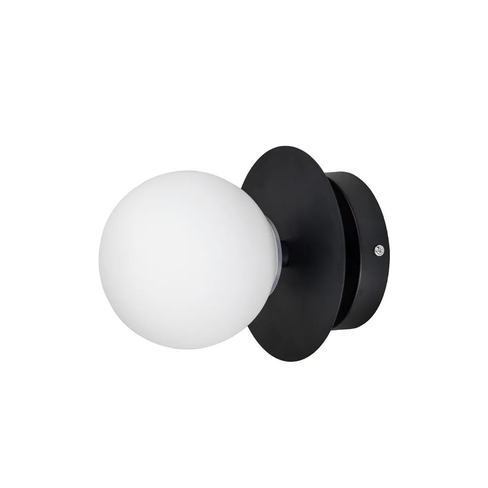 Globen Lighting Art Deco IP44 væglampe hvid/sort